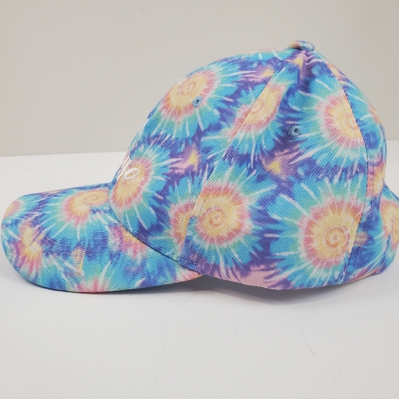 Vintage San Diego California Tie Dye Starburst Hippie Hat Cap OSFA Smith Novelty - Picture 2 of 9